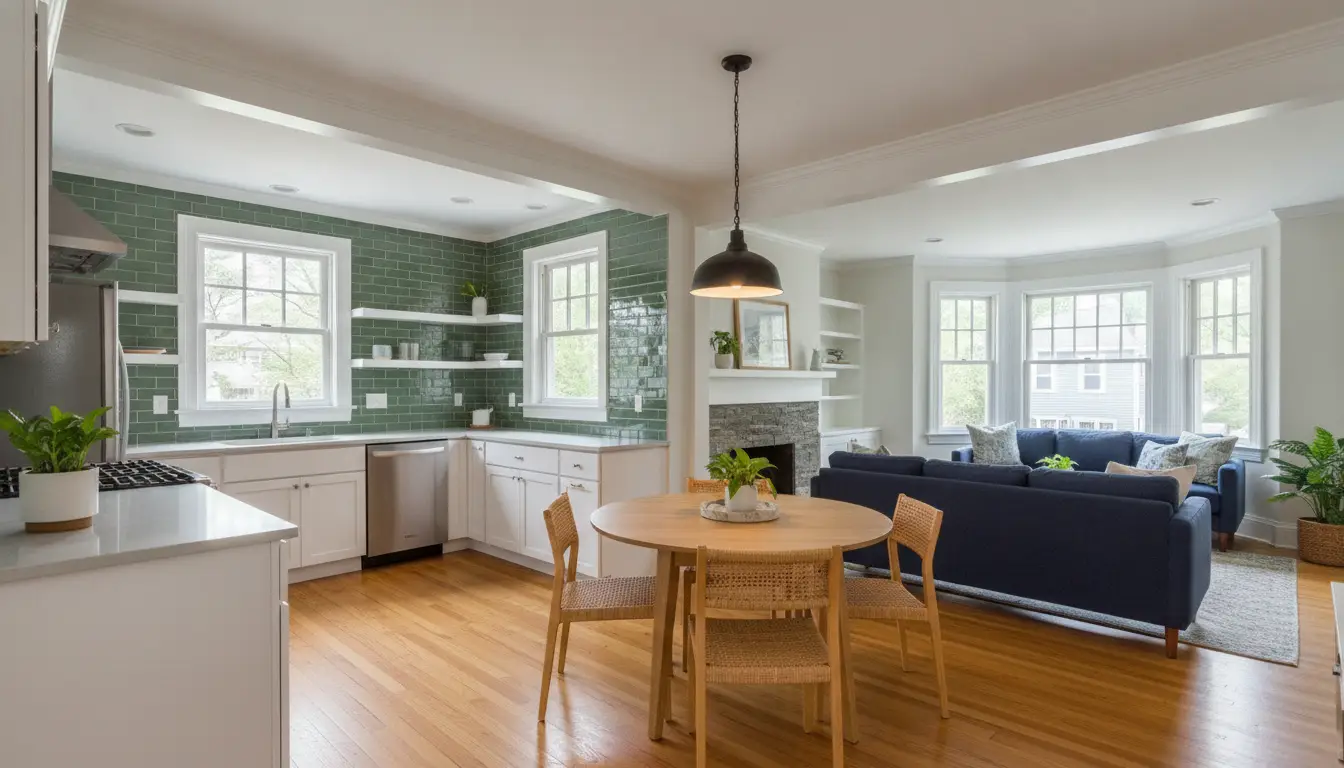 Boston home remodel before and after